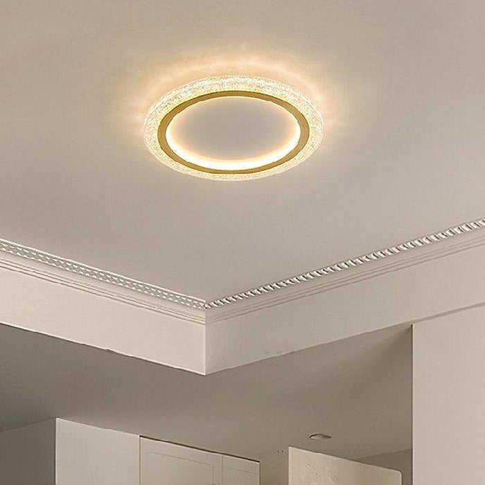 LED Super Thin Brass & Acrylic Ceiling Light-DWHOME