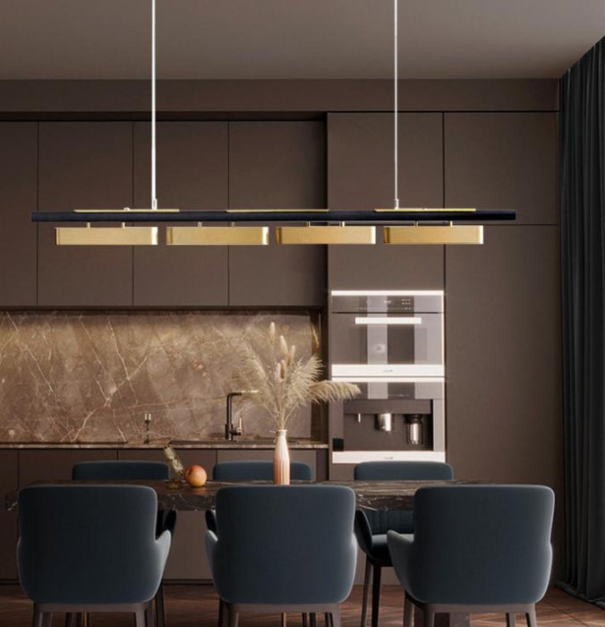 LED Brass Linear Modern Pendant Light - DWHOME