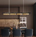 LED Brass Linear Modern Pendant Light - DWHOME