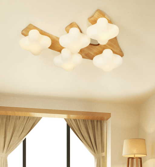 LED Wood & Cloud Creative Design Children Ceiling Light - DWHOME