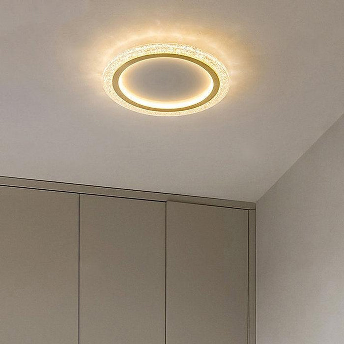 LED Super Thin Brass & Acrylic Ceiling Light-DWHOME