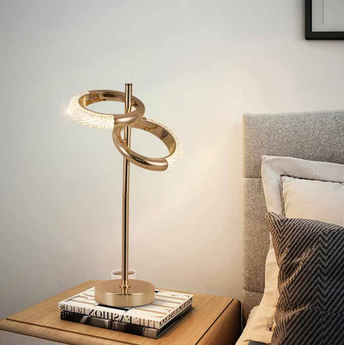 LED Multi-Design Golden Ring PendantCeilingWallTable Light - DWHOME