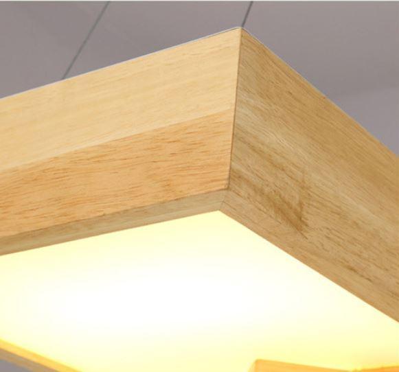 LED Wood Pendant Light - DWHOME