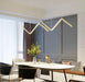 LED Aluminum Wave Pendant - DWHOME