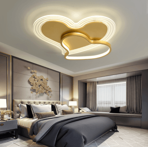 LED Double Hearts Modern Children Ceiling Light - DWHOME