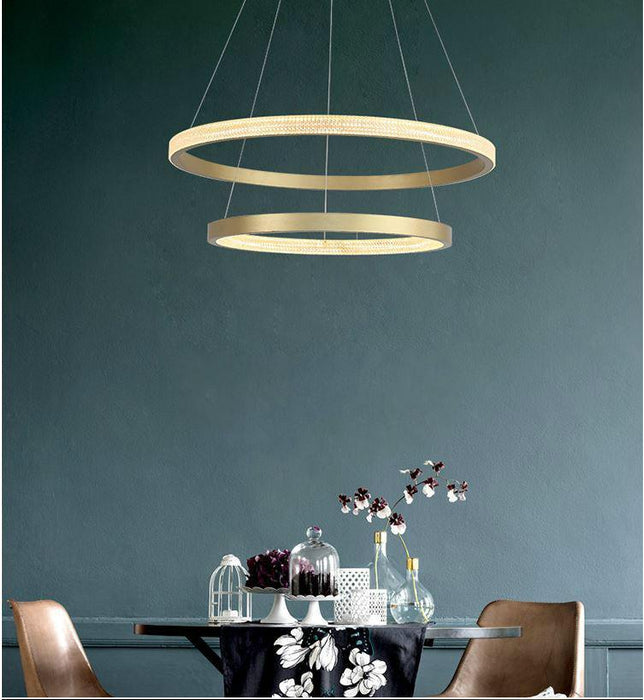 LED Circle Rings Pendant Chandelier - DWHOME
