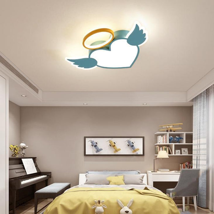 LED Heart-Shape Angel Children Ceiling Light - DWHOME