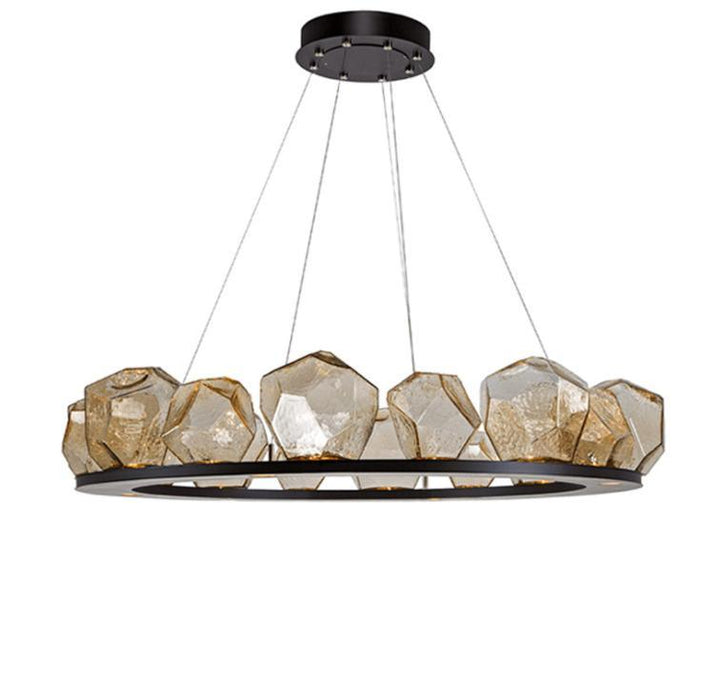 LED North European Modern Glass Round Pendant Light - DWHOME