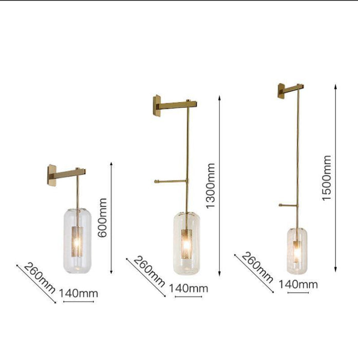 LED Postmodern Gold Wall Light - DWHOME
