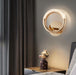 LED Multi-Design Golden Ring PendantCeilingWallTable Light - DWHOME