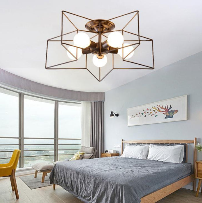 LED Metal Star Ceiling Light - DWHOME