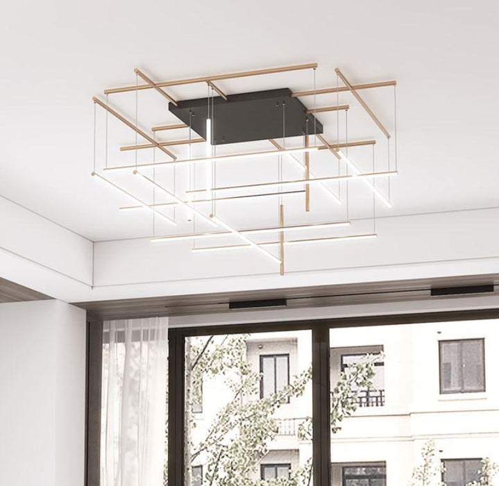 LED Tube Design Meta Chandelier - DWHOME