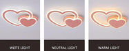 LED Double Heart Ceiling Light - DWHOME