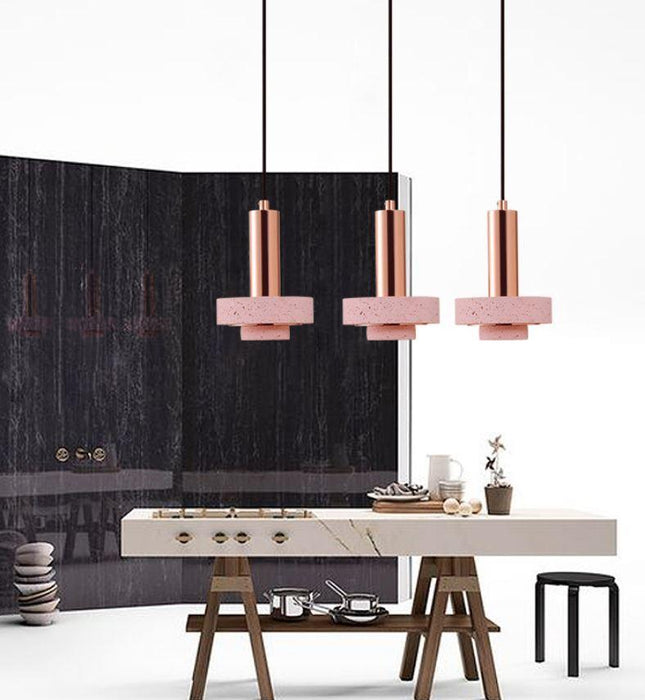 LED GU10 Stone Metal Pendant - DWHOME