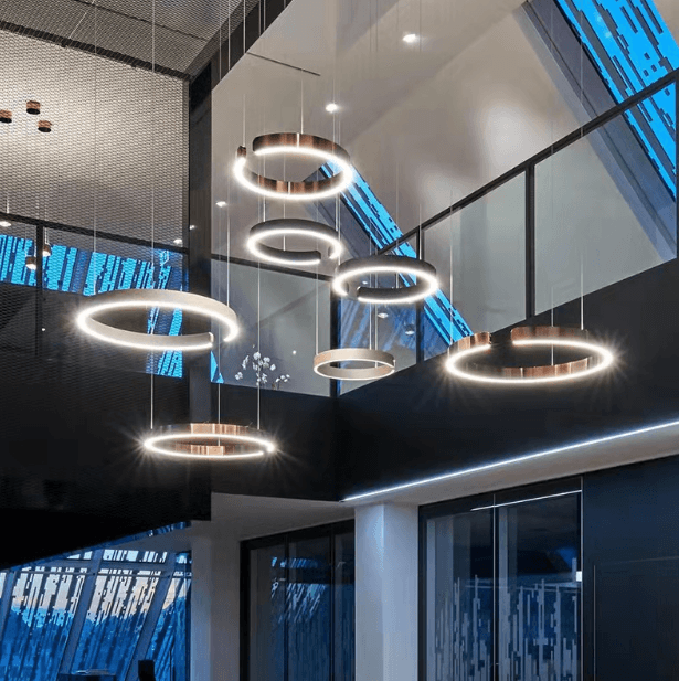 LED North-European Modern Halo Decorative Pendant Light - DWHOME