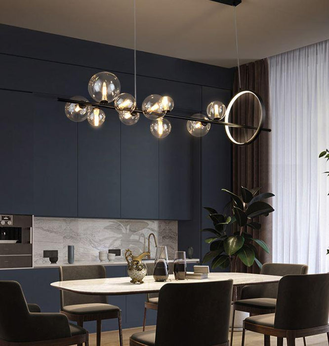 LED Modern Bulbs & Wheel Pendant Light - DWHOME