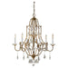 LED Crystal Metal Retro Chandalier - DWHOME