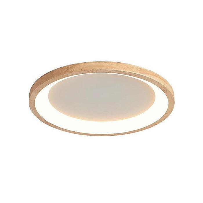 LED Wooden Halo Round Modern Ceiling Light-DWHOME