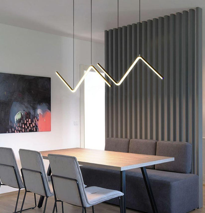 LED Aluminum Wave Pendant - DWHOME