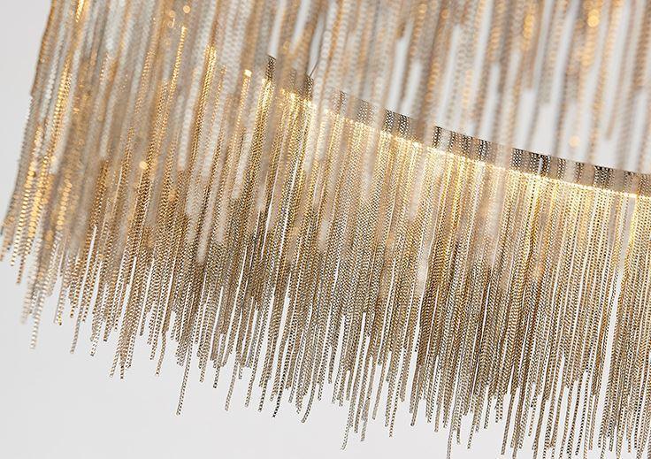 Tassel Design Aluminium Steel LED Chandelier Pendant Light - DWHOME