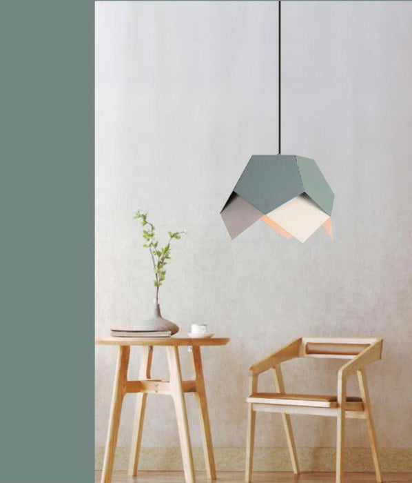 Modern Metal Macaron Colour Geometry Creative Pendant Light - DWHOME