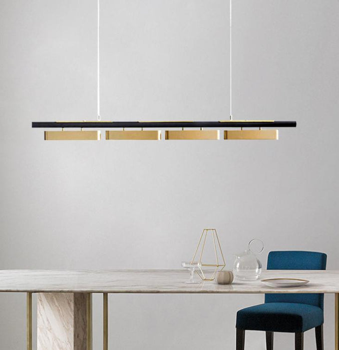 LED Brass Linear Modern Pendant Light - DWHOME
