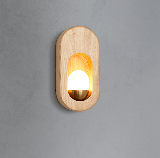 LED Japanese Style Wood Simple Modern Wall Light-DWHOME