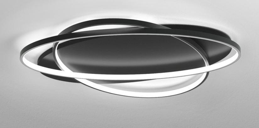 LED Double Ovals Metal Ceiling Light - DWHOME