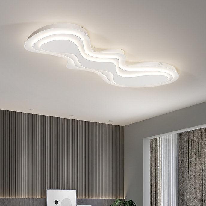 LED Post-modern Wave Design Simple Ceiling Light - DWHOME