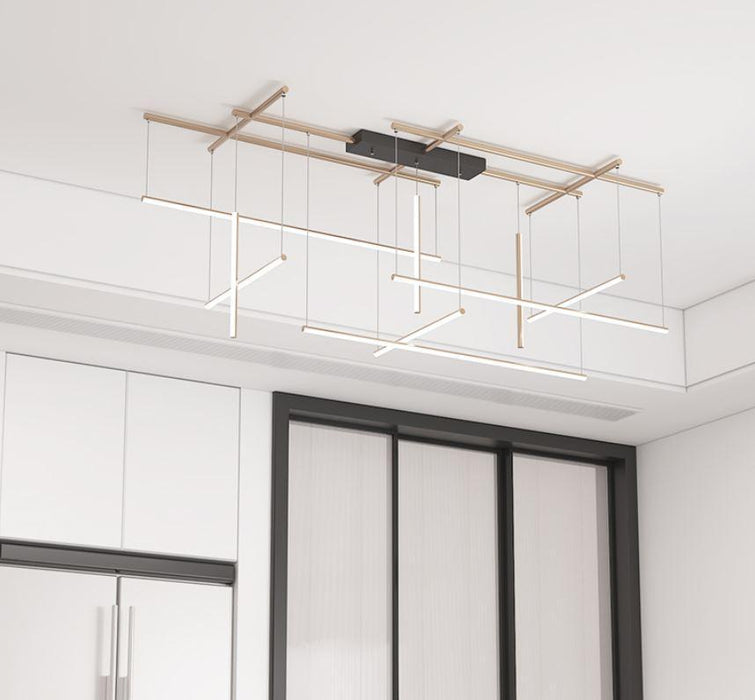 LED Tube Design Meta Chandelier - DWHOME