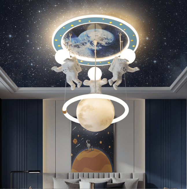 LED Space & Astronaut Design Children Ceiling Pendant Light - DWHOME