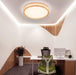 Wood Acrylic LED Ceiling Light Square Round European Design - DWHOME