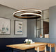 LED Double Circle Postmodern Pendant Light - DWHOME