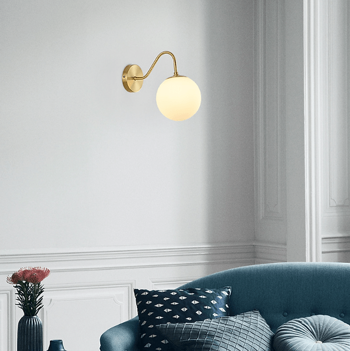 LED Brass Simple Modern Wall Light-DWHOME