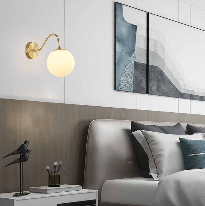 LED Brass Simple Modern Wall Light-DWHOME