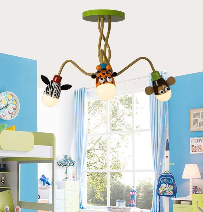 LED Cartoon Metal Chandelier for Children Room - DWHOME