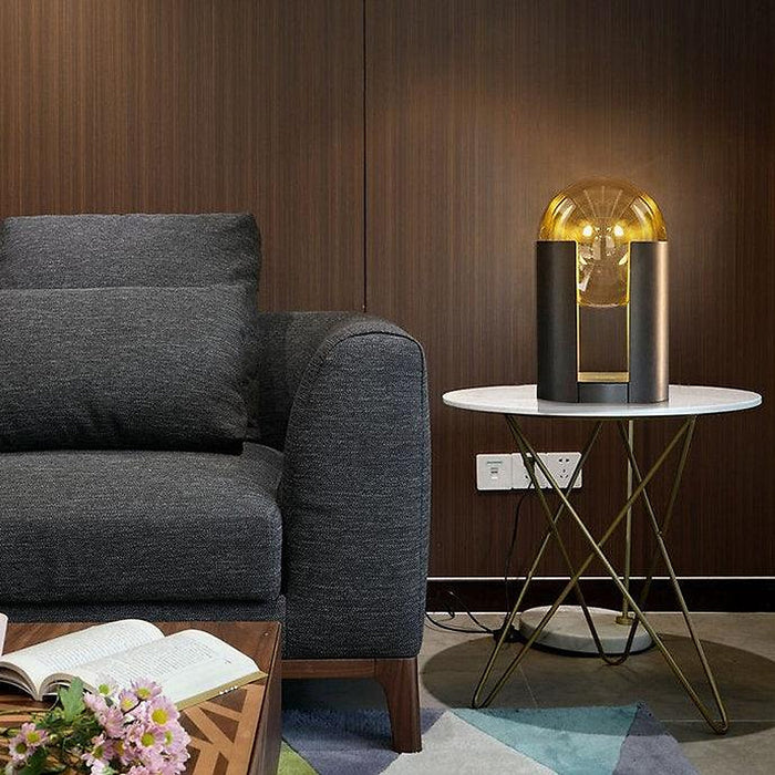 LED Glass Sphere Modern Decorative Table Lamp-DWHOME