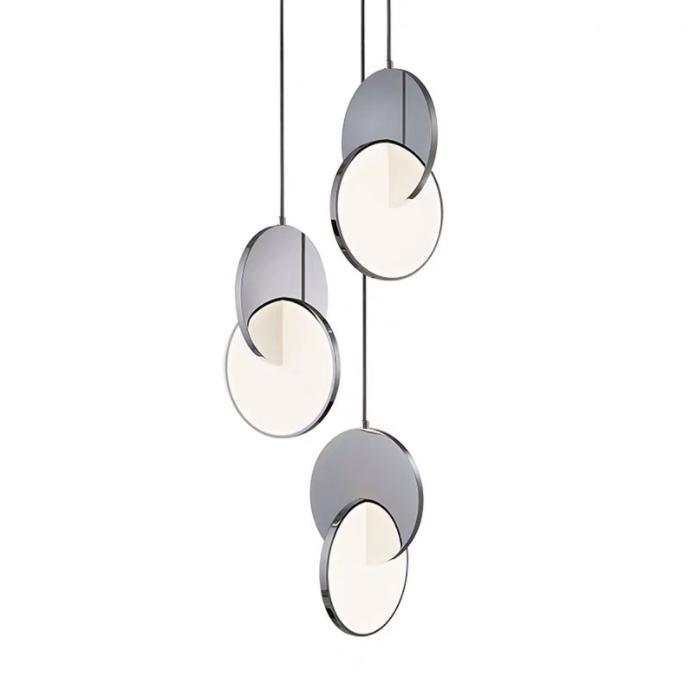 LED Twin Discs Modern Pendant Light - DWHOME