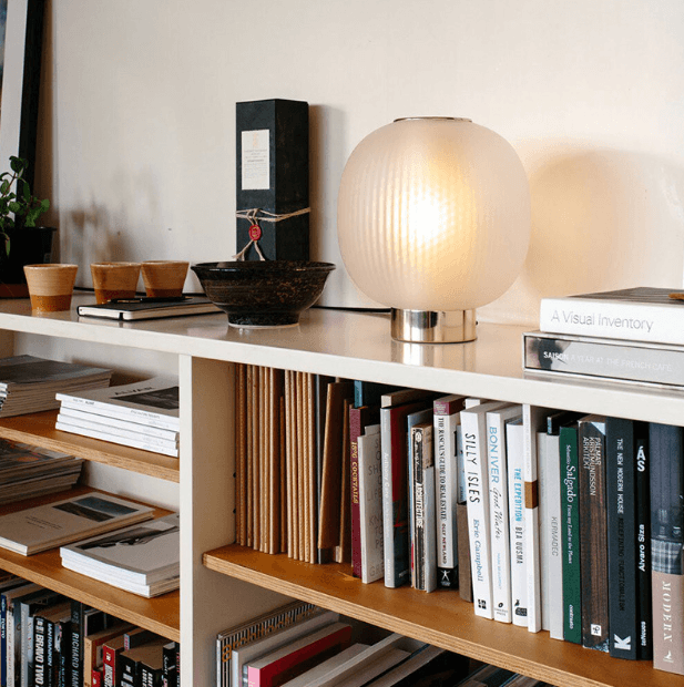 LED Modern Glass Lantern Design Bedside Table Lamp - DWHOME