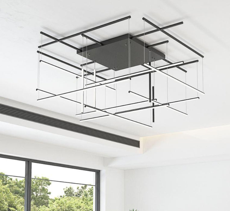 LED Tube Design Meta Chandelier - DWHOME