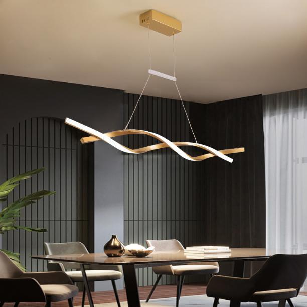 LED Wave Design Modern Pendant Light - DWHOME