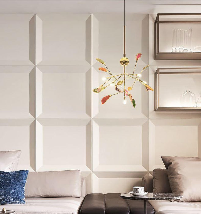LED Agate Tree Branches Design Chanderlier - DWHOME