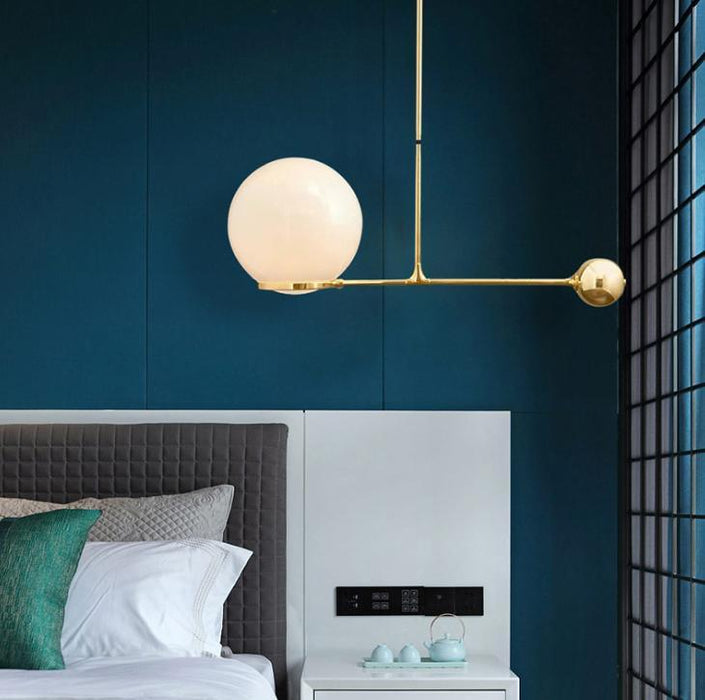 LED Creative Modern Pendant Light Black & Gold - DWHOME