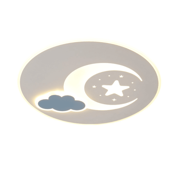 LED New Moon & Star Children Ceiling Light - DWHOME