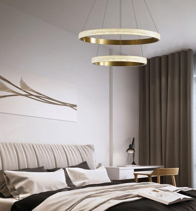LED Circle Rings Pendant Chandelier - DWHOME