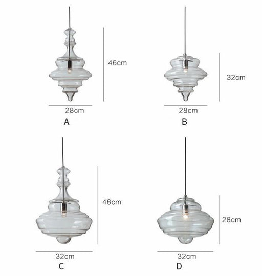 LED Modern North European Glass Pendant Light - DWHOME