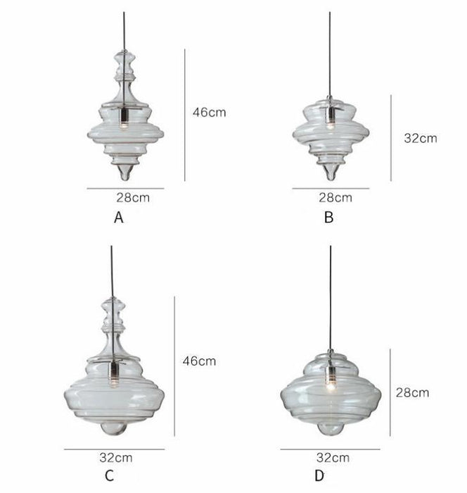 LED Modern North European Glass Pendant Light - DWHOME