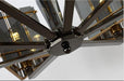 LED European Luxury Design Chandelier with Black Glass - DWHOME