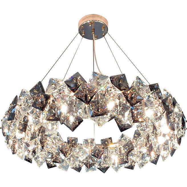 LED Modern Crystal Ring Pendant Light - DWHOME