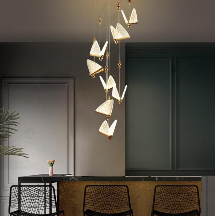 LED Acrylic Butterfly Modern Pendant Light - DWHOME